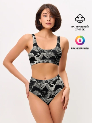 Женские топ и трусы / Белые Птицы