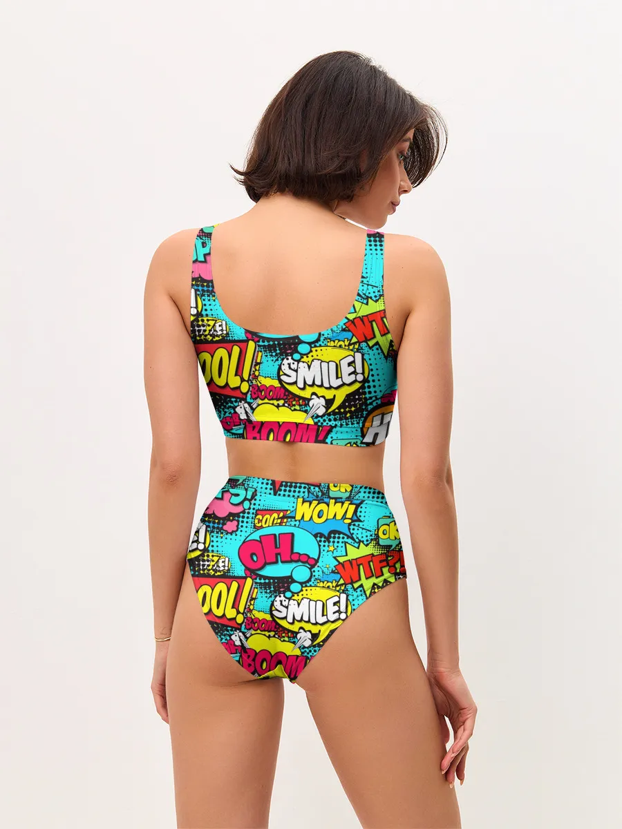 Женские топ и трусы / Поп-арт в моде