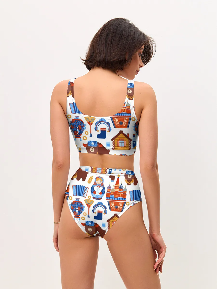 Женские топ и трусы / Традиционный поп арт