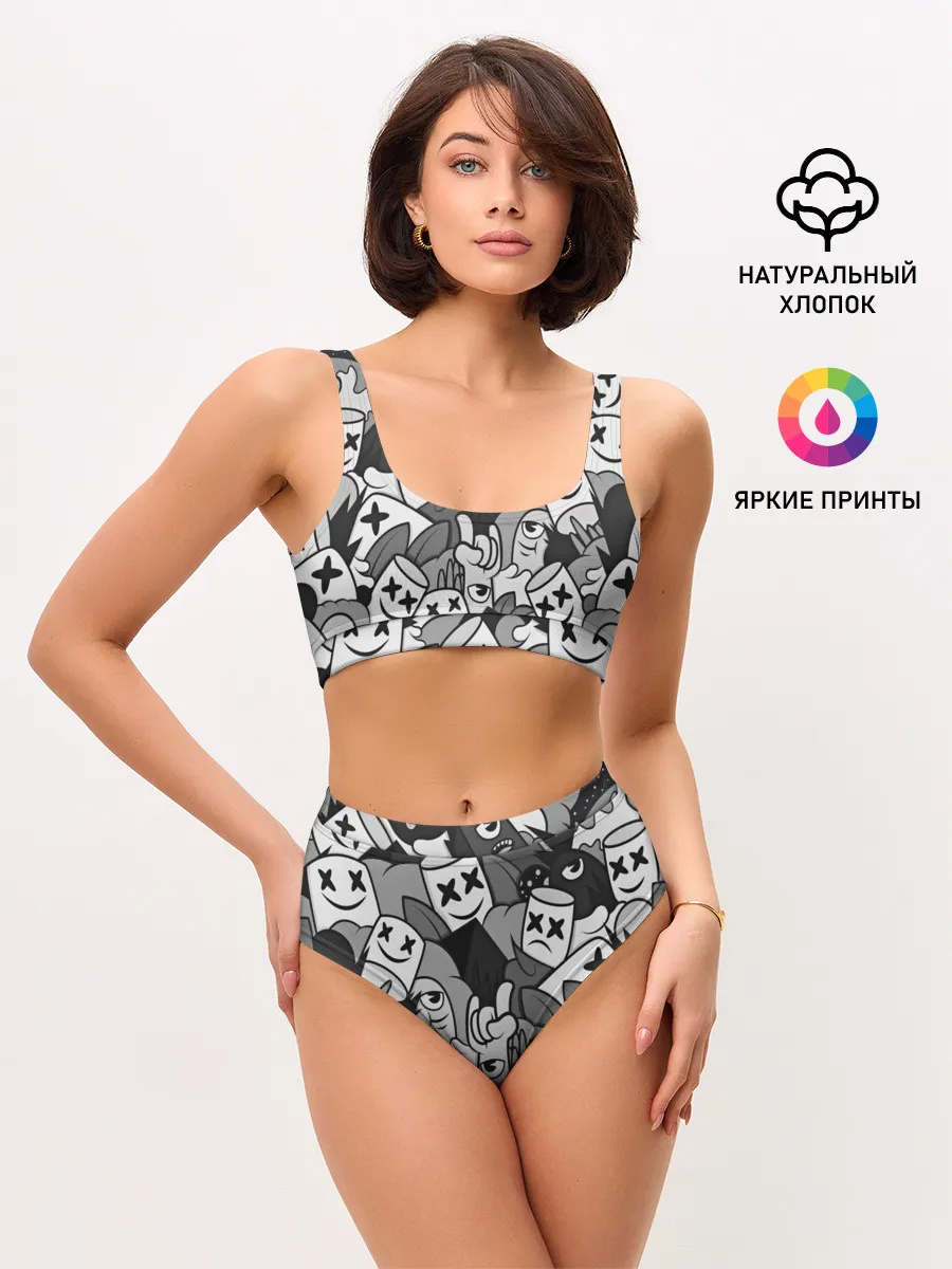 Женские топ и трусы / Marshmello