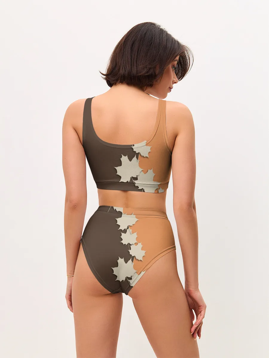 Женские топ и трусы / ОСЕННИЕ ЛИСТЬЯ