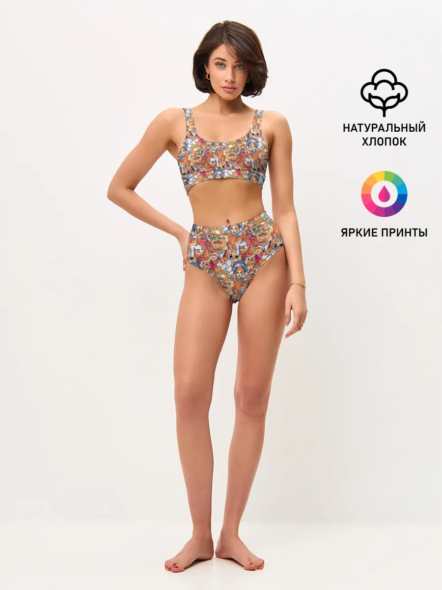 Женские топ и трусы / Котобомбинг