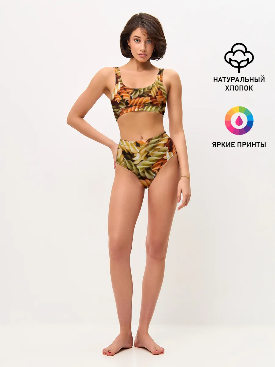 Женские топ и трусы / Макароны Спиральки