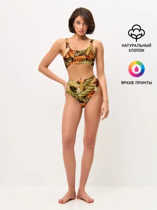 Женские топ и трусы / Макароны Спиральки