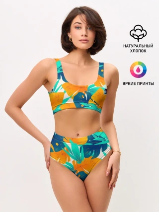 Женские топ и трусы / Тропики