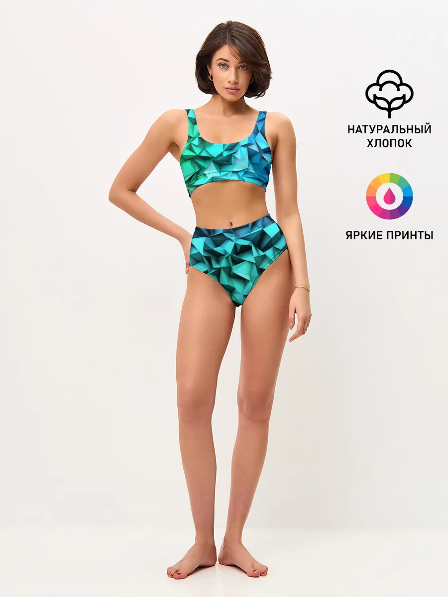 Женские топ и трусы / abstraction geometry