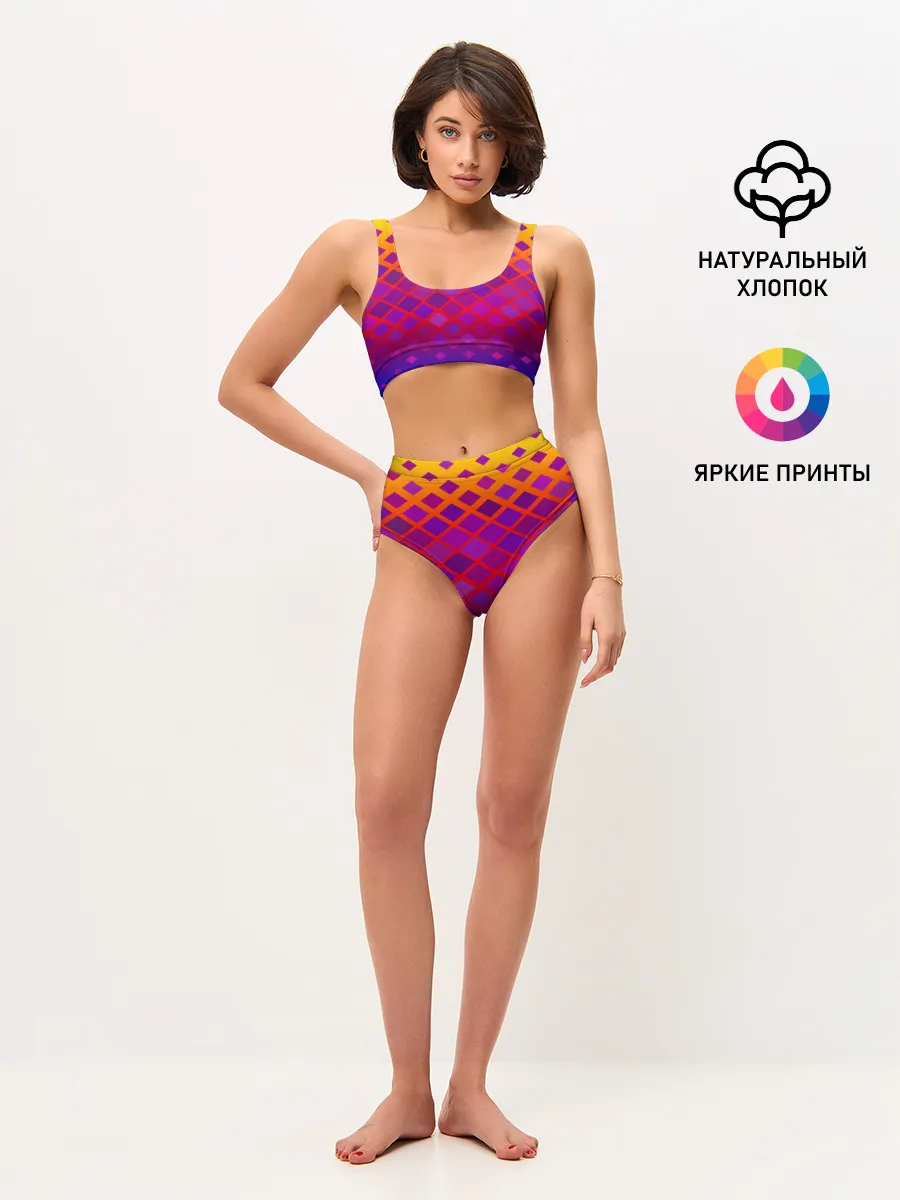 Женские топ и трусы / Красочная Геометрия