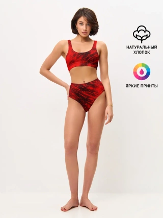 Женские топ и трусы / RED FIRE STORM