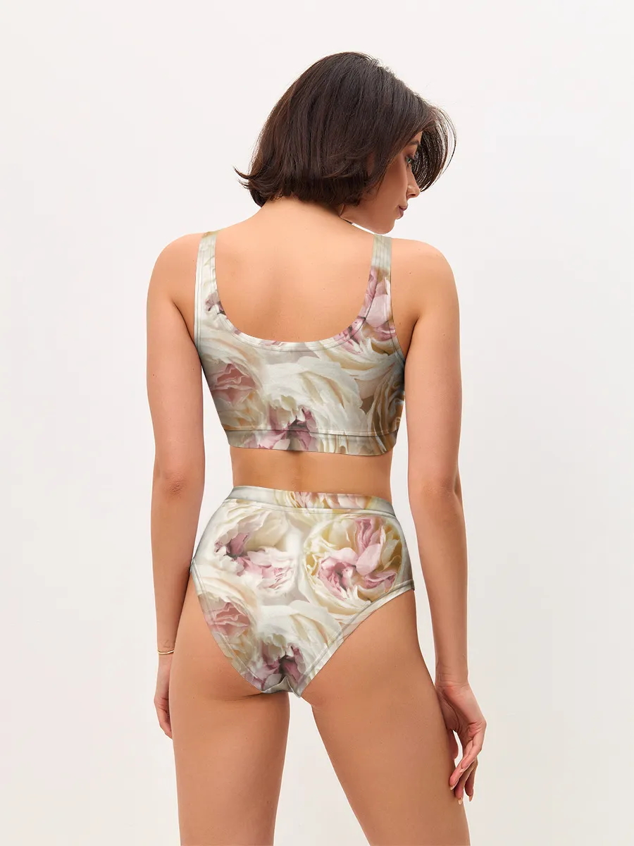 Женские топ и трусы / Нежные Пионы
