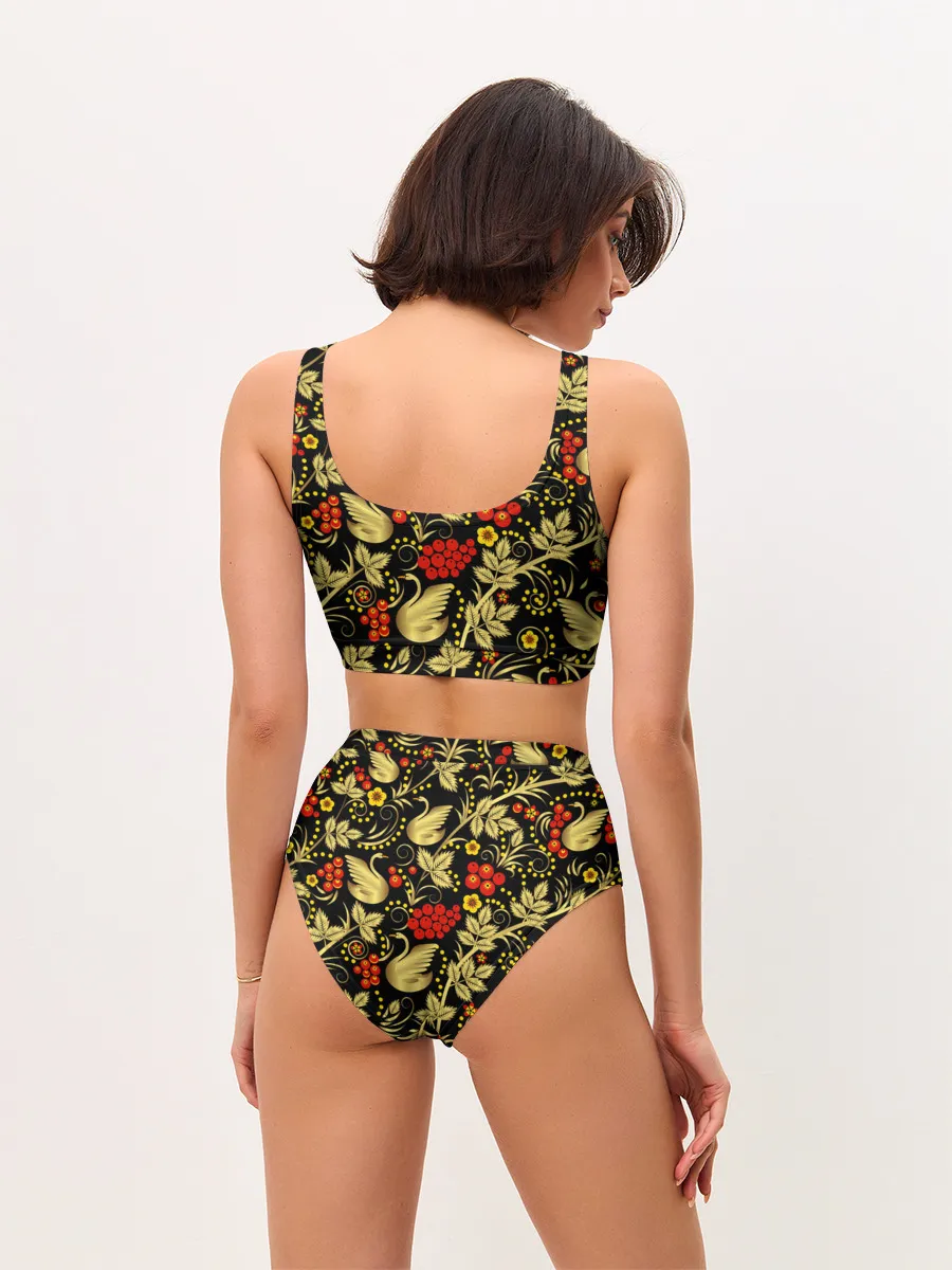 Женские топ и трусы / Хохлома