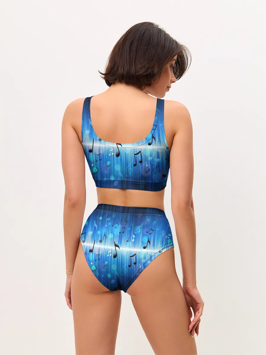 Женские топ и трусы / Абстракция музыка