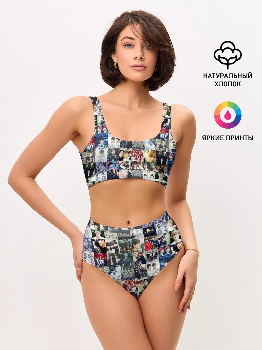 Женские топ и трусы / BTS Collage