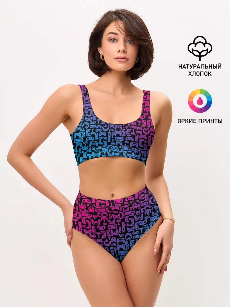 Женские топ и трусы / Neon Player