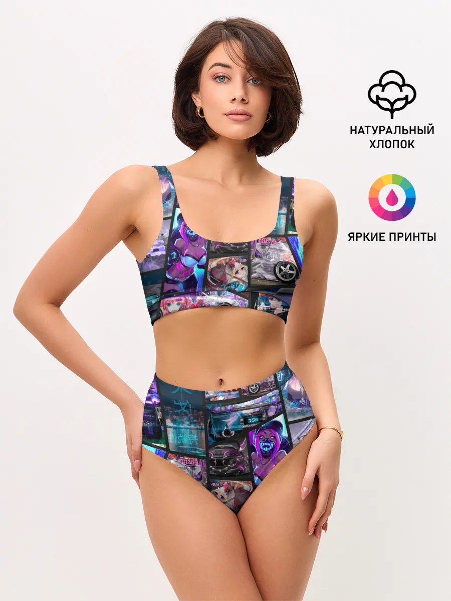 Женские топ и трусы / JDM Anime