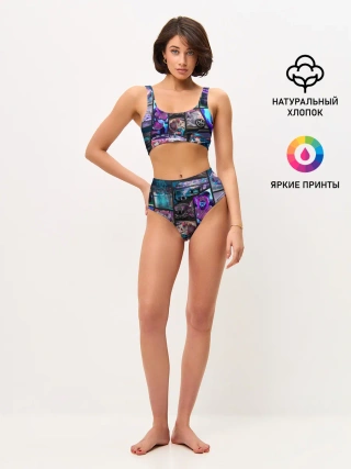 Женские топ и трусы / JDM Anime