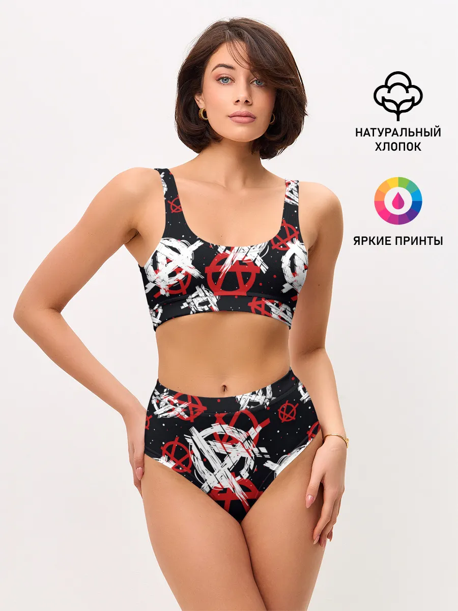 Женские топ и трусы / Анархия