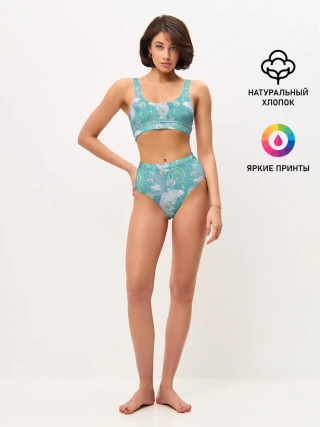 Женские топ и трусы / Карпы Кои