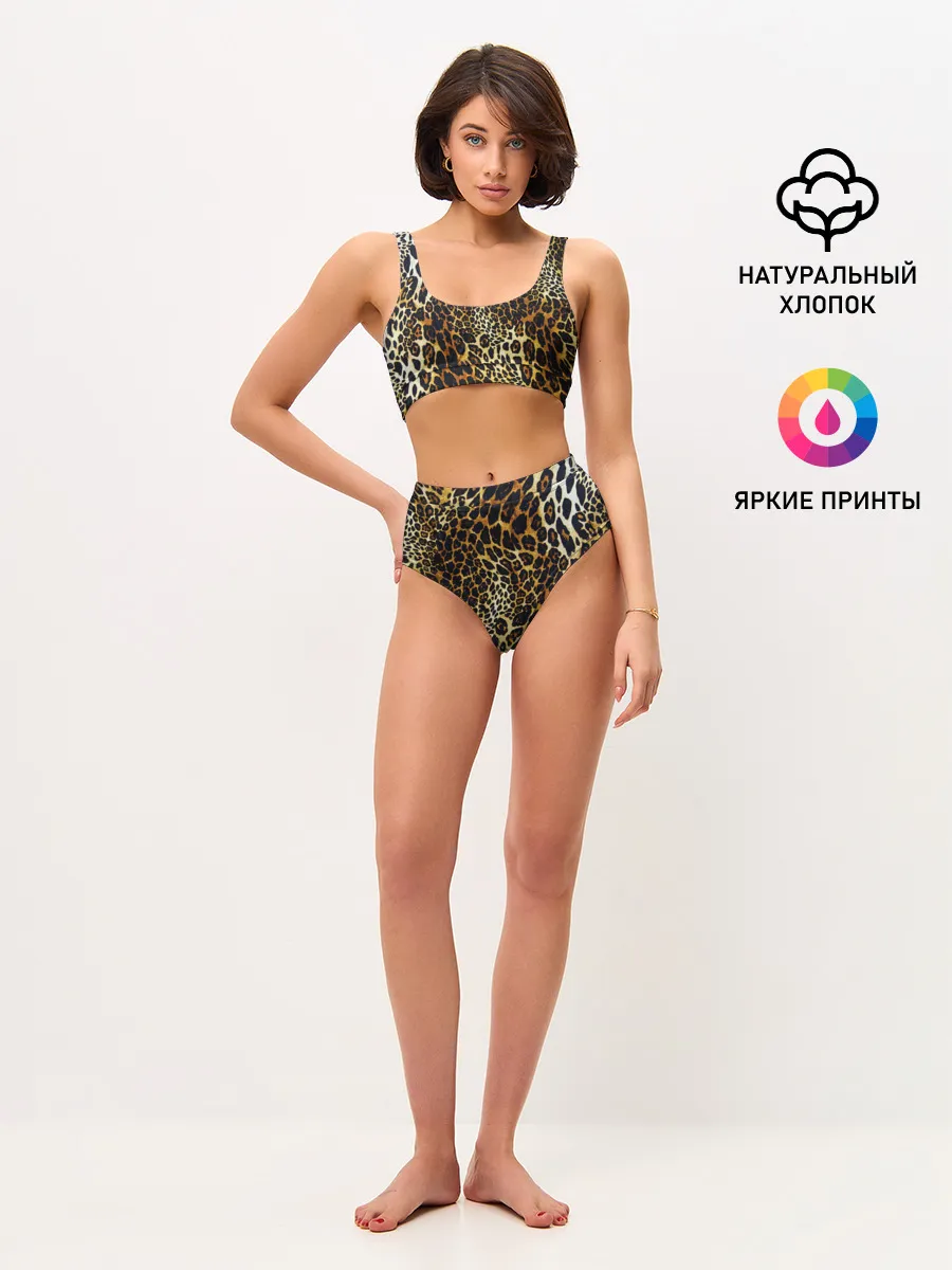 Женские топ и трусы / Шкура леопарда