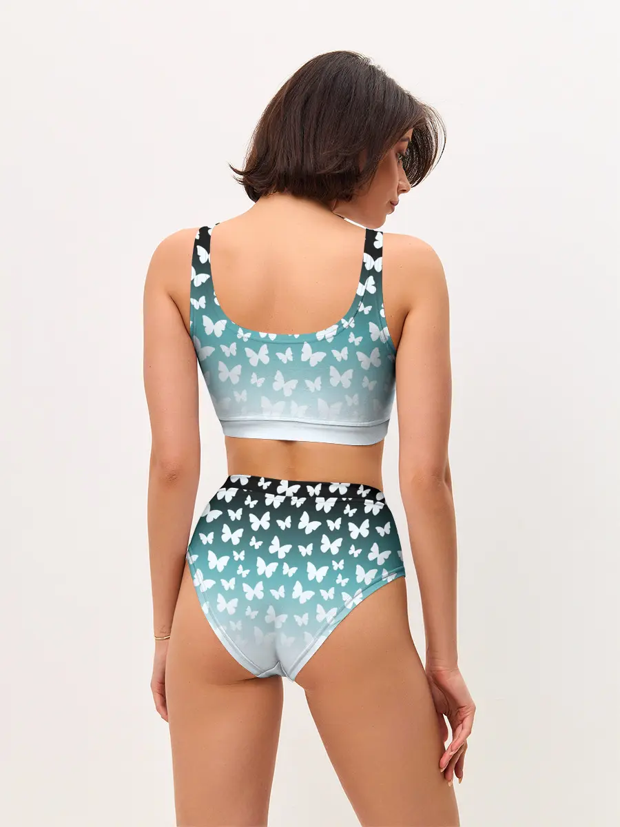 Женские топ и трусы / Бабочки