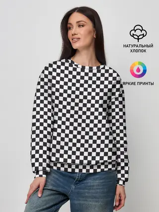 Женский свитшот / Checkerboard