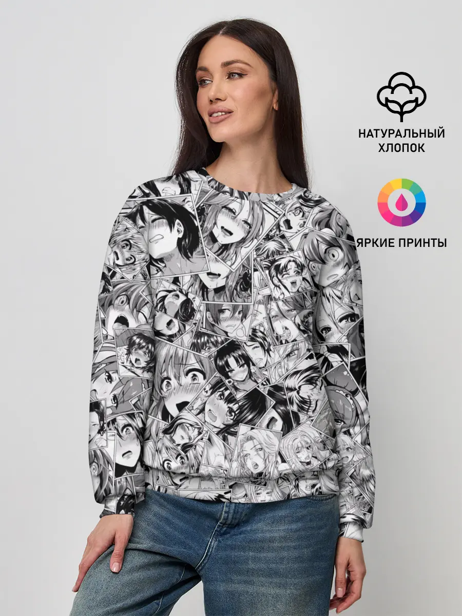 Женский свитшот / Manga ahegao