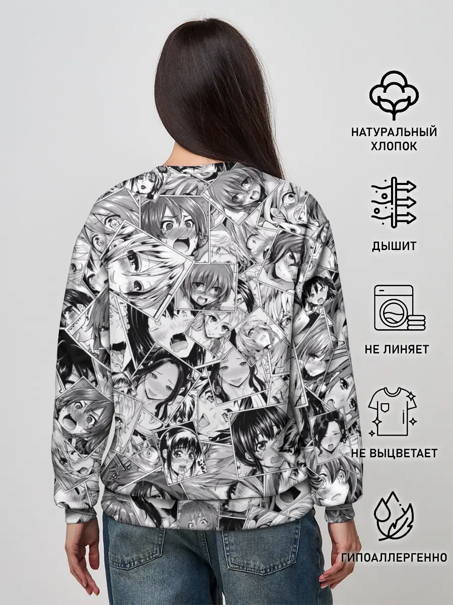 Женский свитшот / Manga ahegao