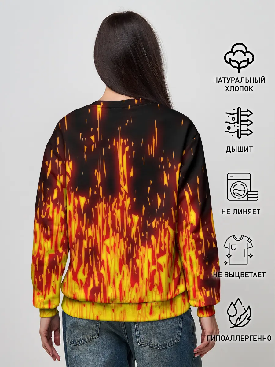 Женский свитшот / FIRE PUMPKIN