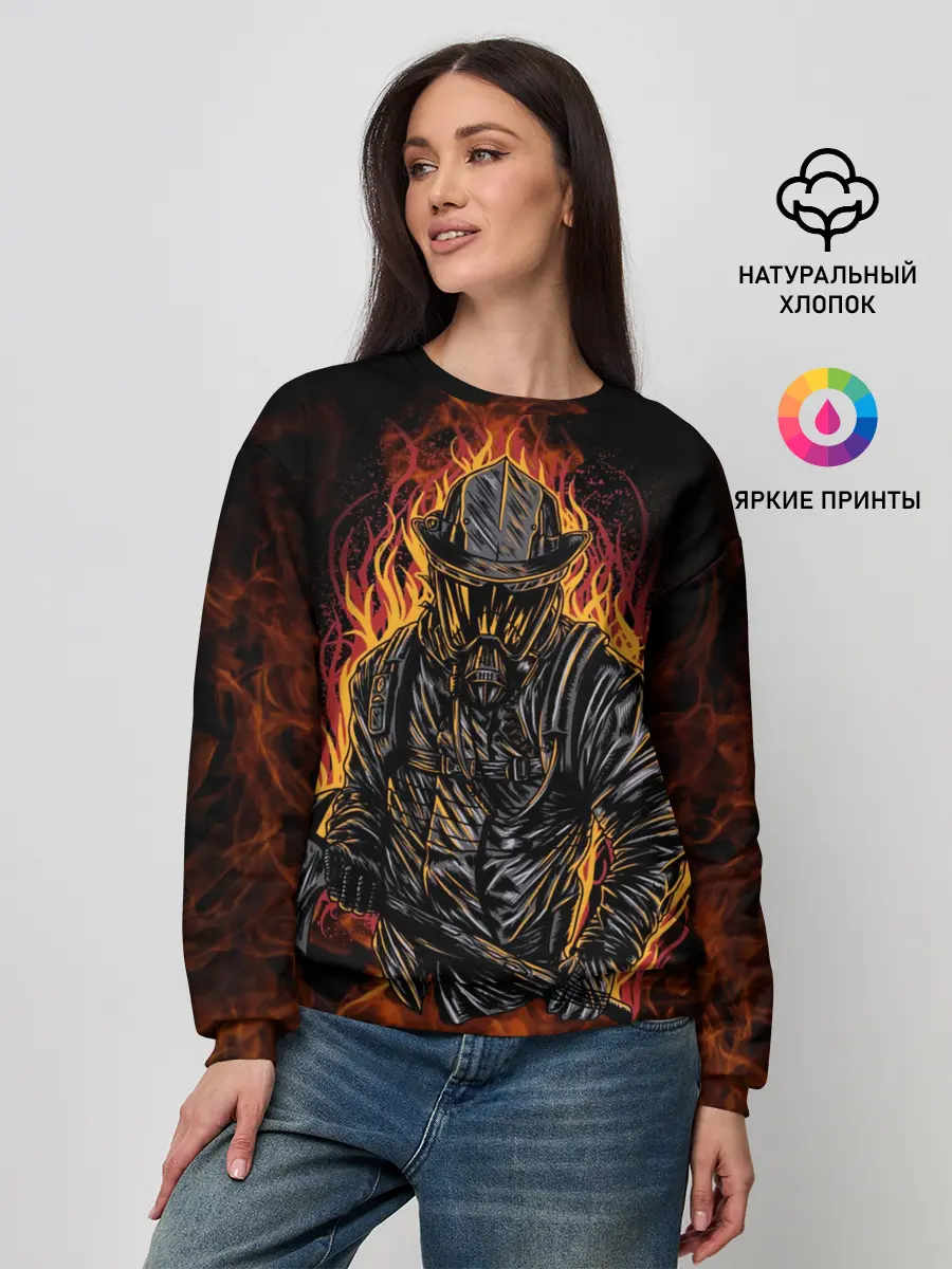 Женский свитшот / Пожарный