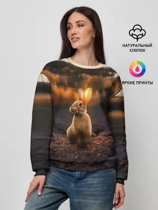 Женский свитшот / Солнечный зайчик