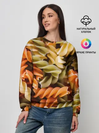 Женский свитшот / Макароны Спиральки