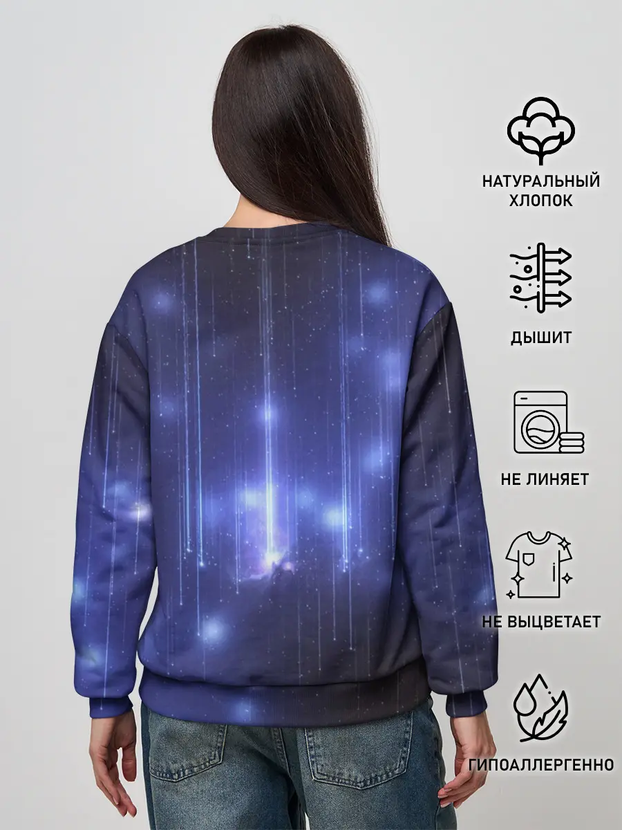 Женский свитшот / Космический Волк