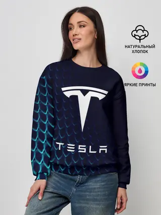 Женский свитшот / Tesla Motors