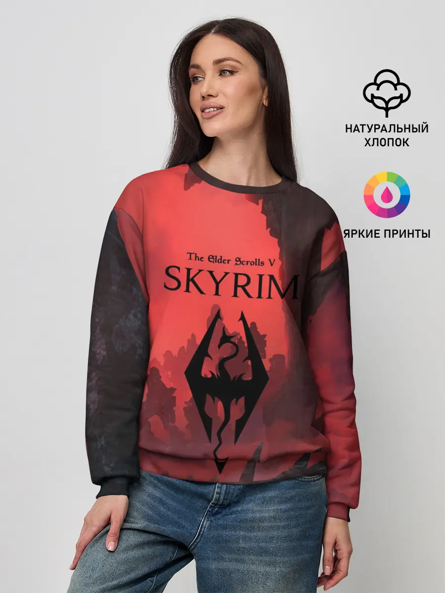 Женский свитшот / The Elder Scrolls SKYRIM