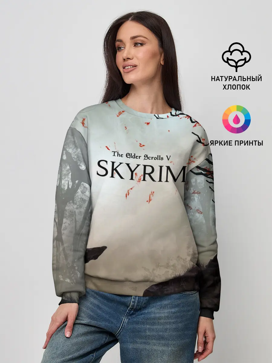 Женский свитшот / The Elder Scrolls SKYRIM 5