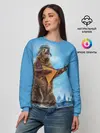 Женский свитшот / Мишка с балалайкой