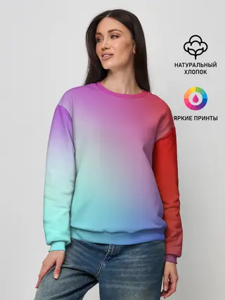 Женский свитшот / Colorful Gradient
