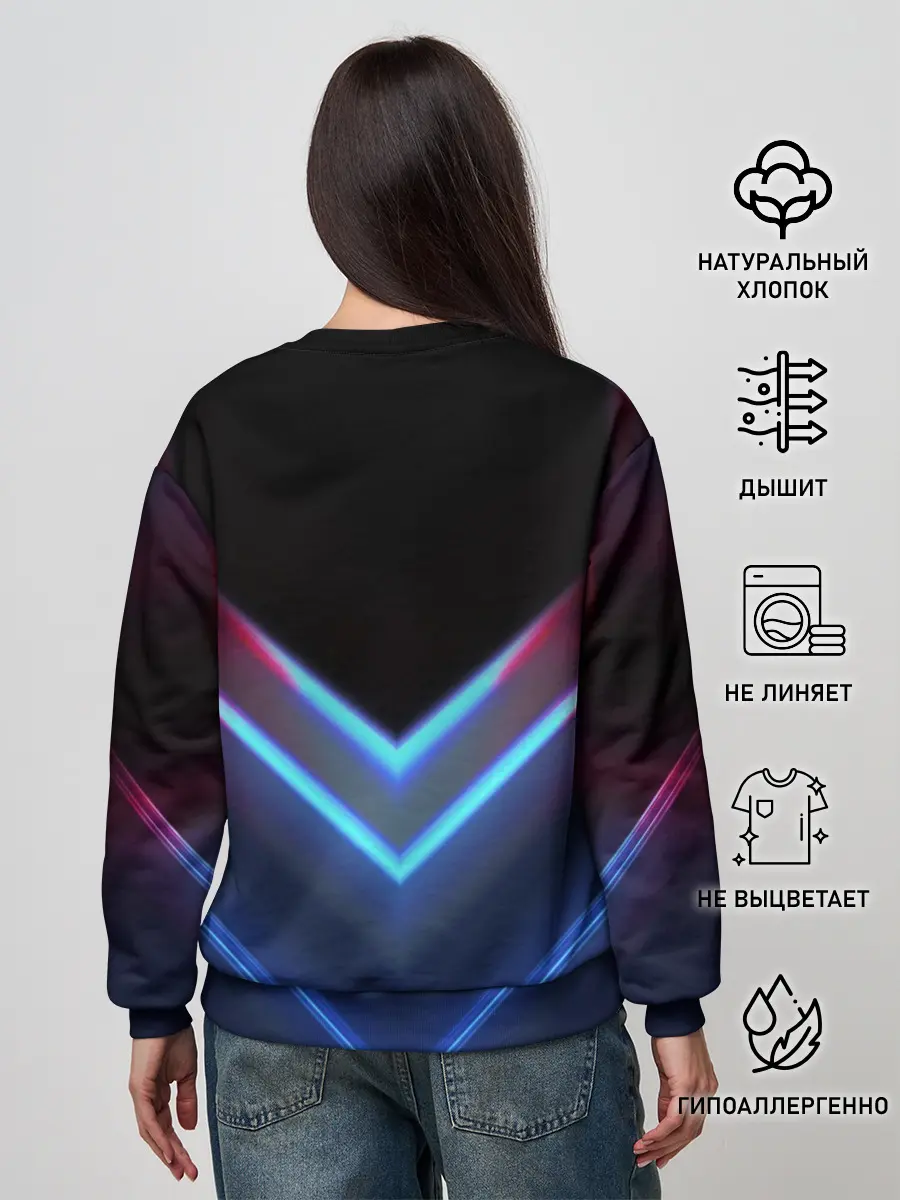 Женский свитшот / CYBERPUNK 2077 NEON | НЕОН