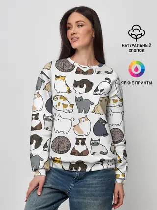 Женский свитшот / Котики