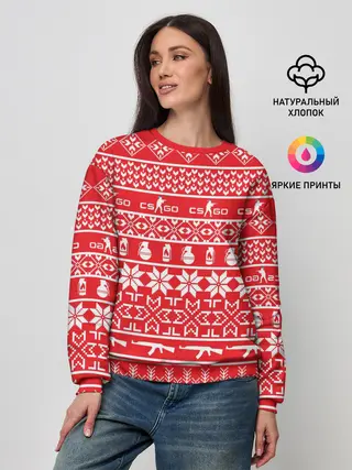 Женский свитшот / Новый год #9