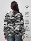 Женский свитшот / Черный камуфляж