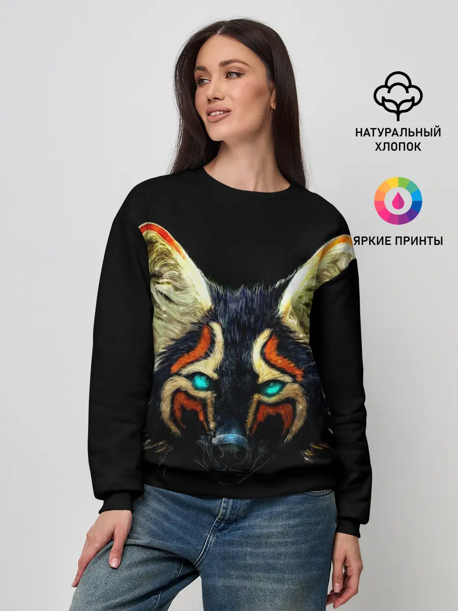 Женский свитшот / Рыжий лис