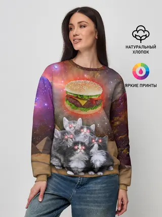 Женский свитшот / Египетские Коты
