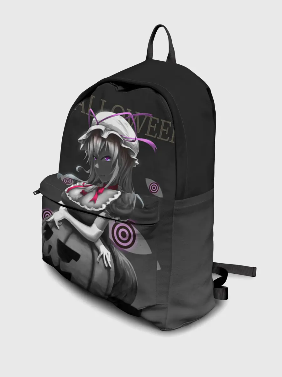 Рюкзак джинсовый / Черная ведьма с тыквой