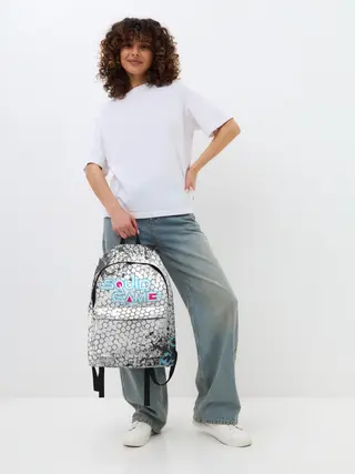 Рюкзак джинсовый / Игра в кальмара Неон