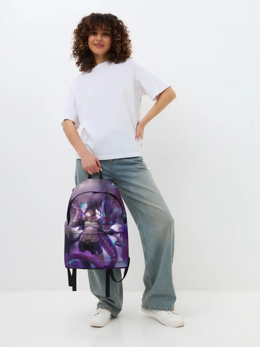 Рюкзак джинсовый / LEAGUE OF LEGENDS AKALI / ЛИГА ЛЕГЕНД АКАЛИ