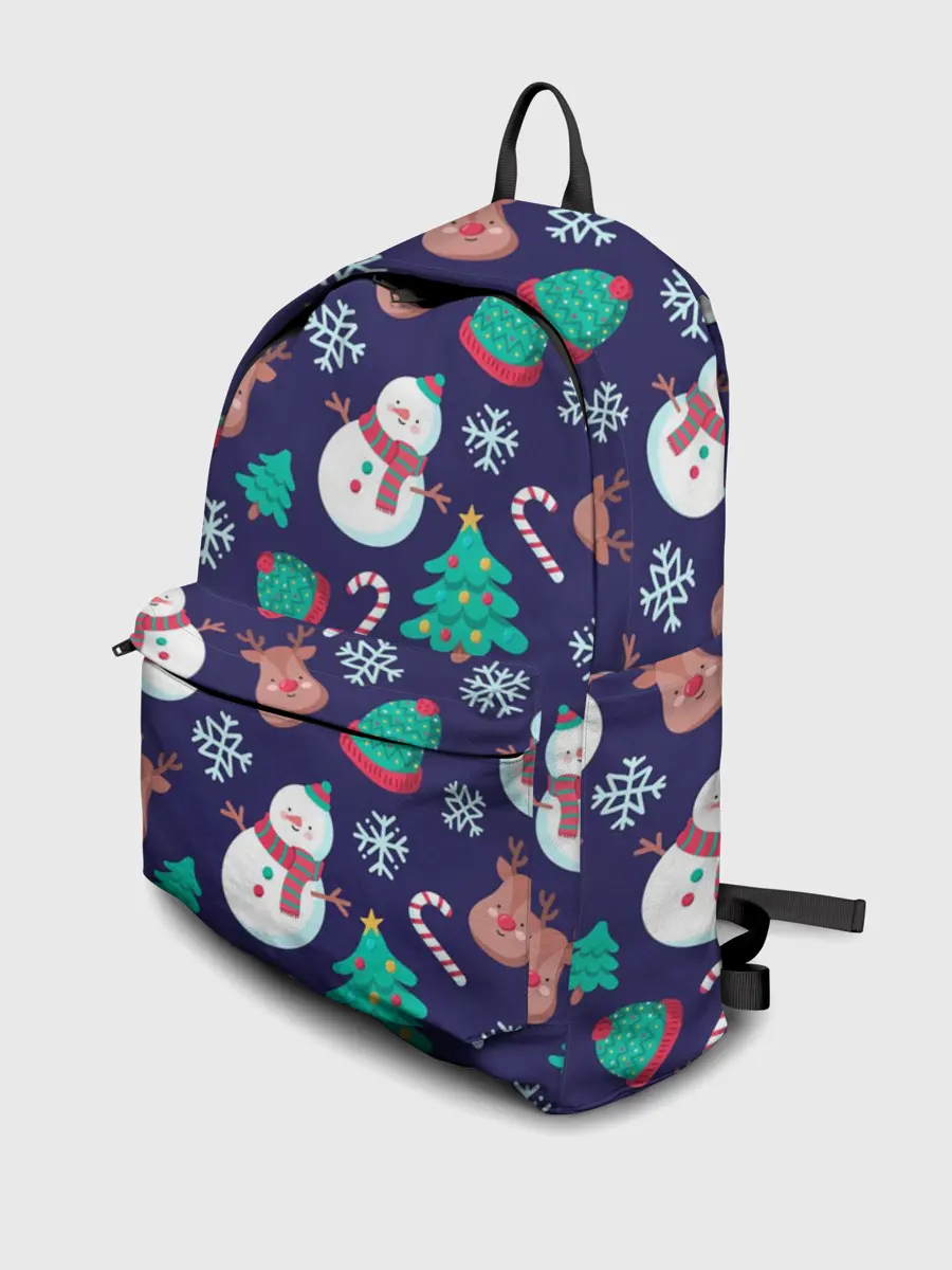 Рюкзак джинсовый / Рождественский Паттерн!