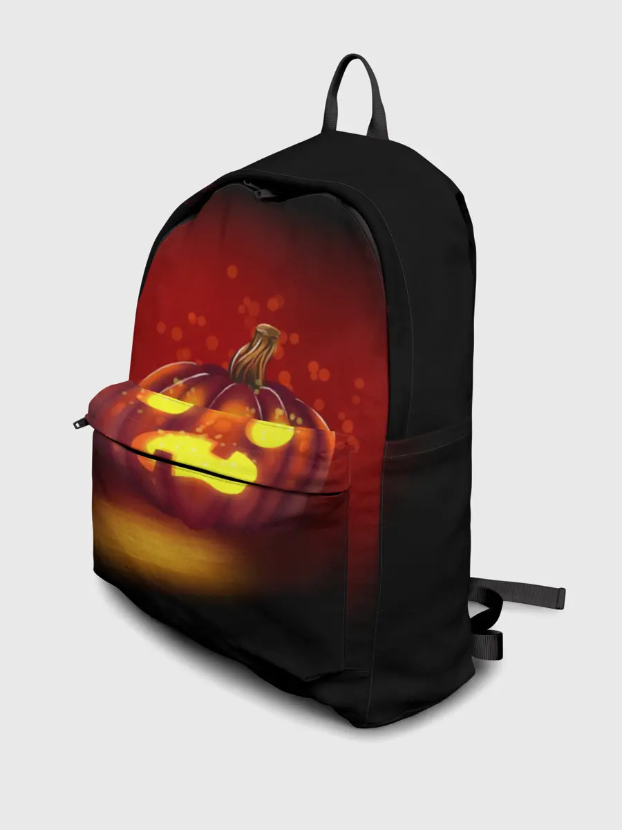 Рюкзак джинсовый / Тыква фонарь