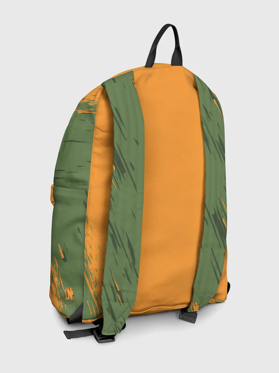 Рюкзак джинсовый / Т-Рекс с тыквой в пасте | Хэллоуин