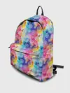 Рюкзак джинсовый / Радужные Снежные Узоры