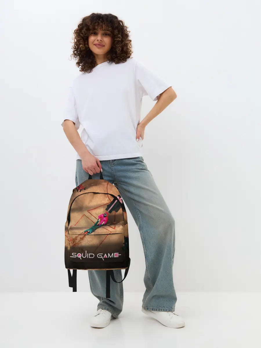 Рюкзак джинсовый / Игра в Кальмара Обложка